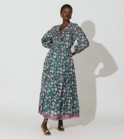 Grace Ankle Dressjade Floral