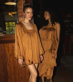 Solene Mini Dressbronze